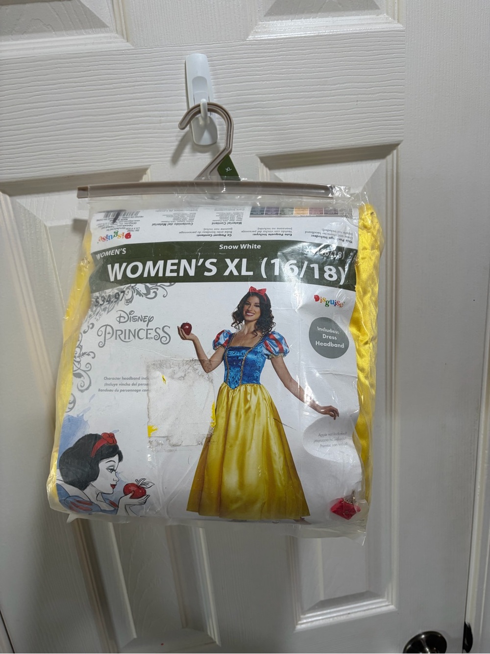 Women’s Disney Snow White Costume Dress in Yellow and Blue